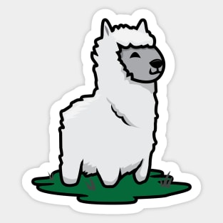 Alpaca - White Sticker